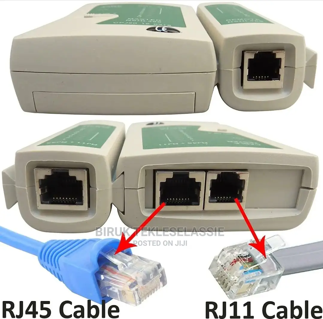 Network Cable Tester RJ45 RJ11 With Battery