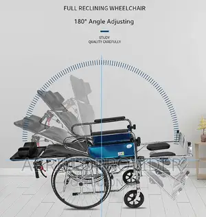 Recline Back Fold Manual Commode Wheelchair