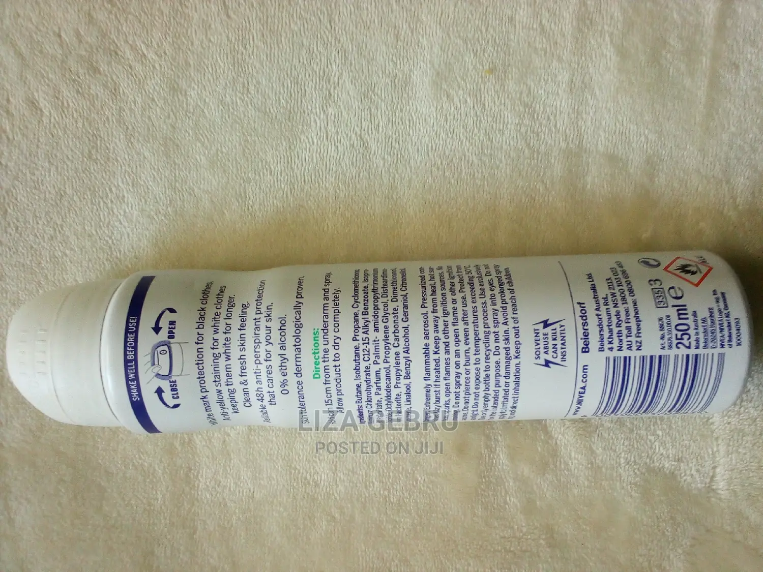 Nivea Black and White Invisible Deodrant