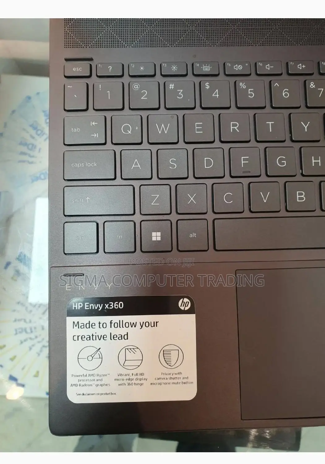 New Laptop HP Envy X360 12GB AMD Ryzen 7 SSD 512GB