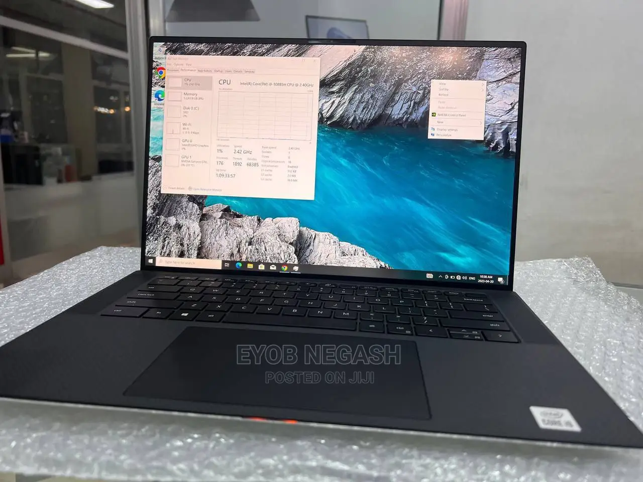 New Laptop Dell XPS 15 64GB Intel Core I9 SSD 1T