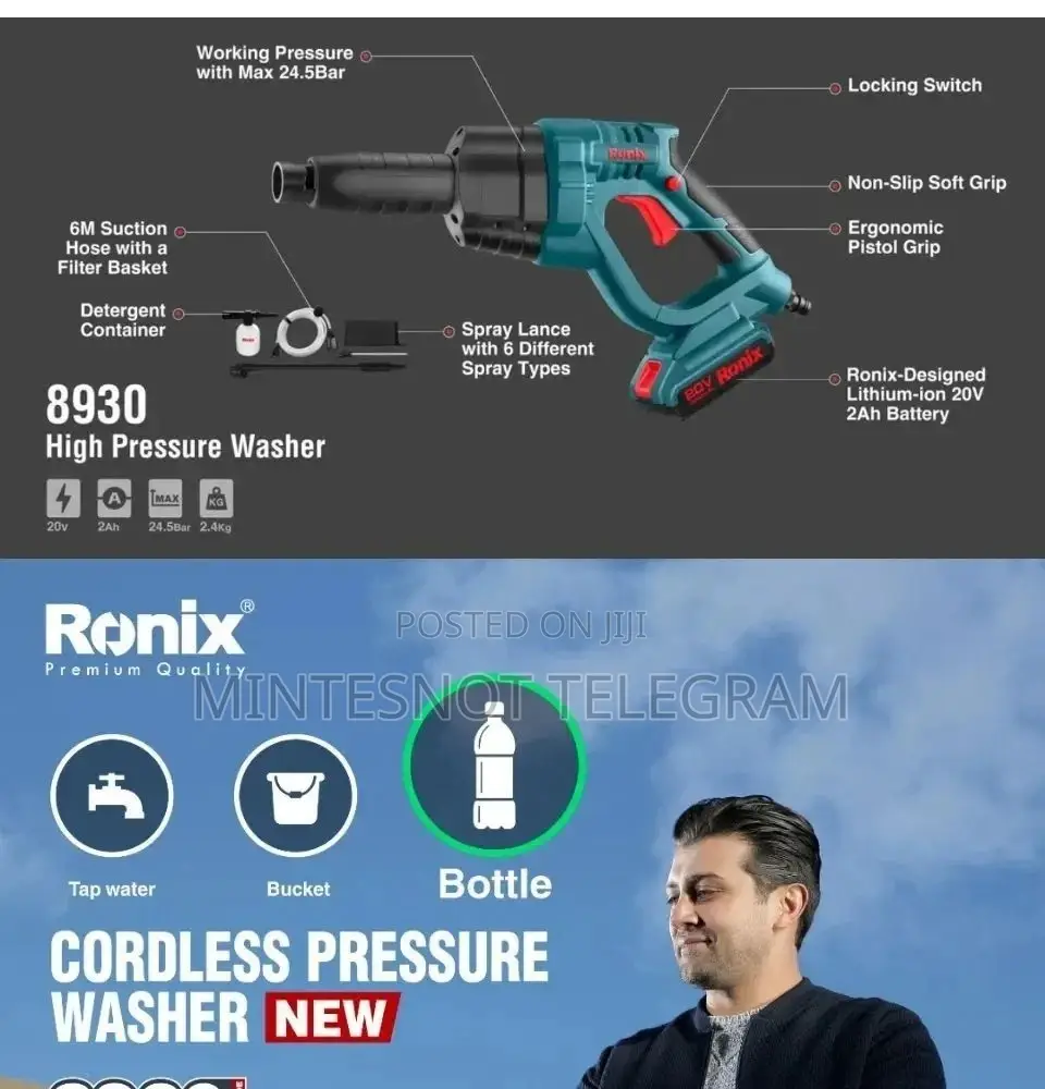 Pressure Washer Chargeable High Pressure