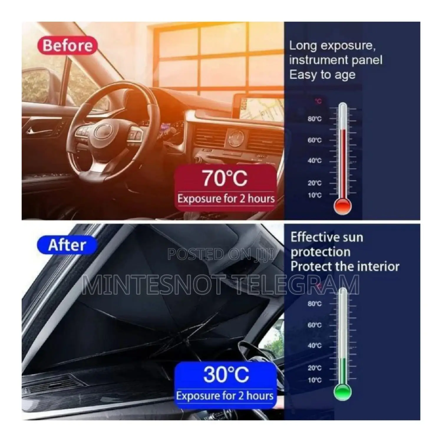 Foldable Car Sunshade Umbrella