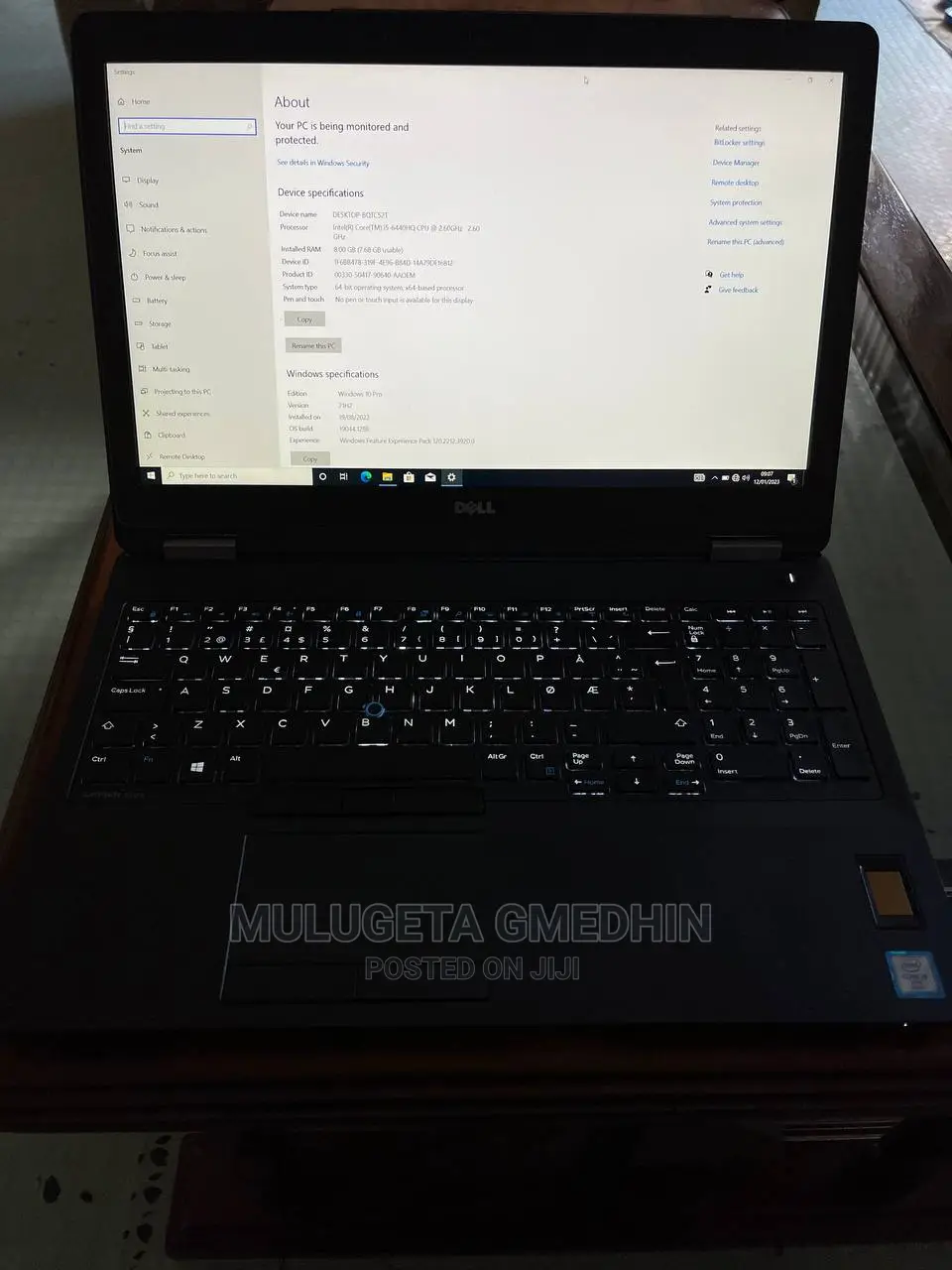 New Laptop Dell Latitude 5580 8GB Intel Core I5 SSD 256GB