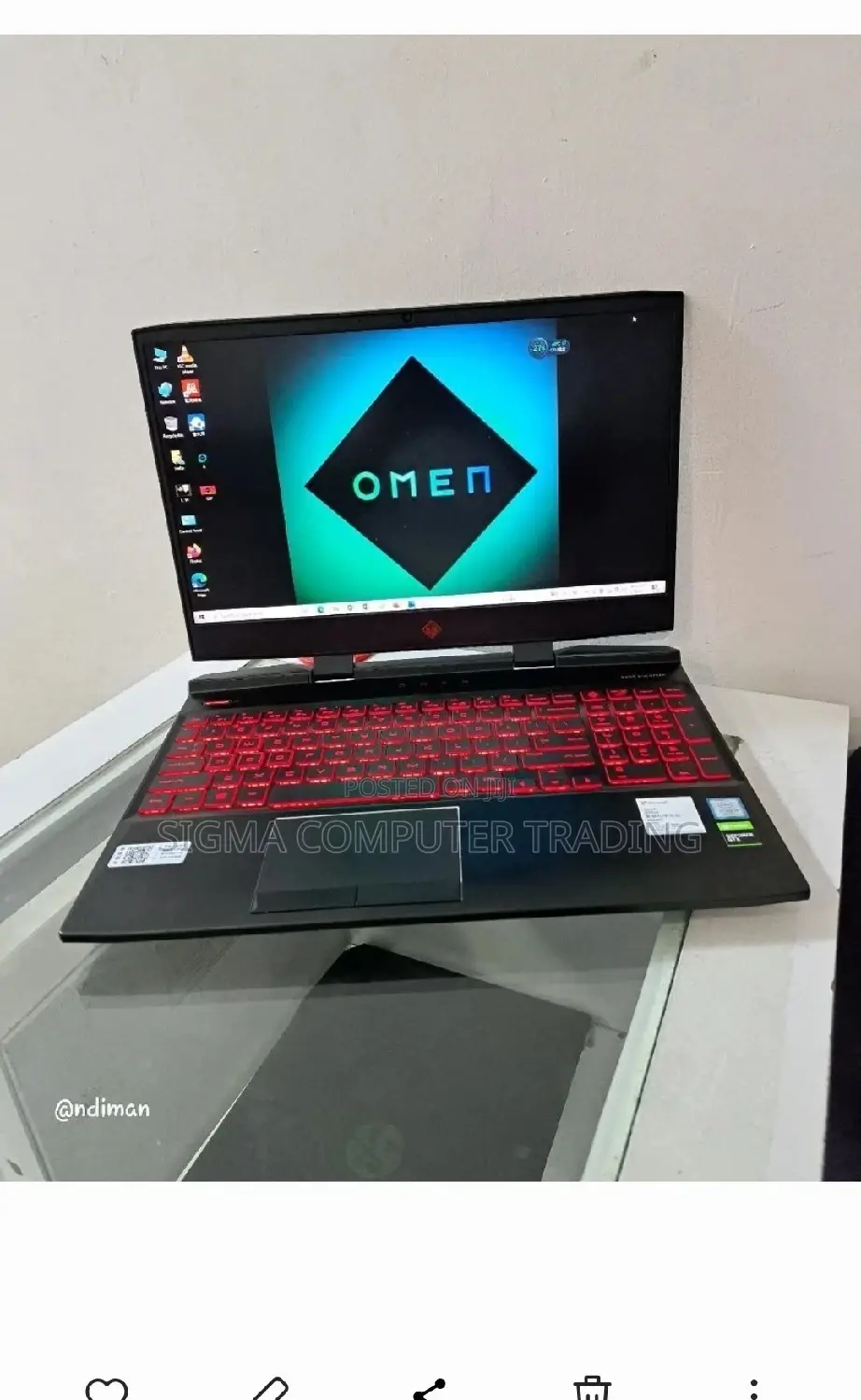 New Laptop HP Omen 15 16GB Intel Core I5 SSD 512GB