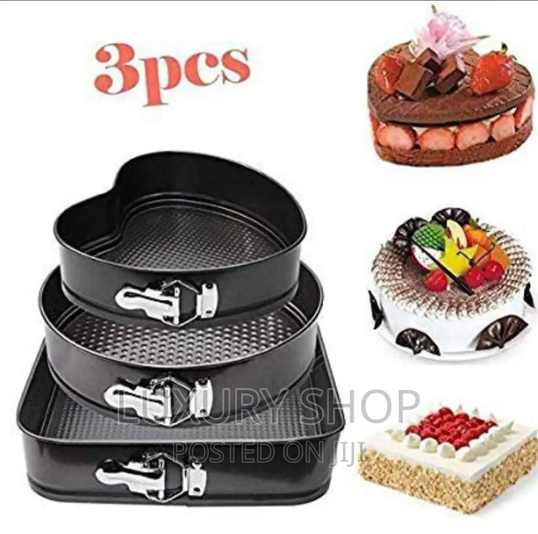 Three Set Cake Moulds