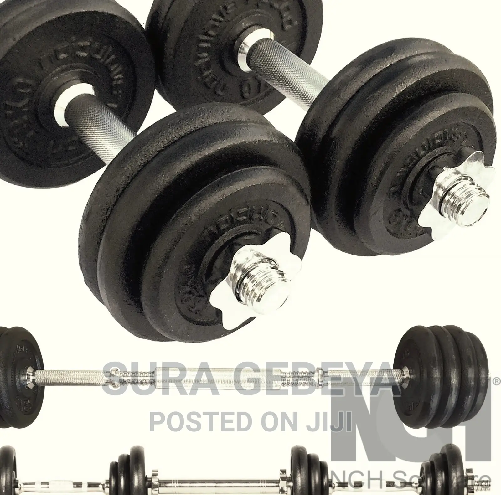ዘመናዊ ዳንፕል (Dumbbells 50 and 55 Kg) Adjustable