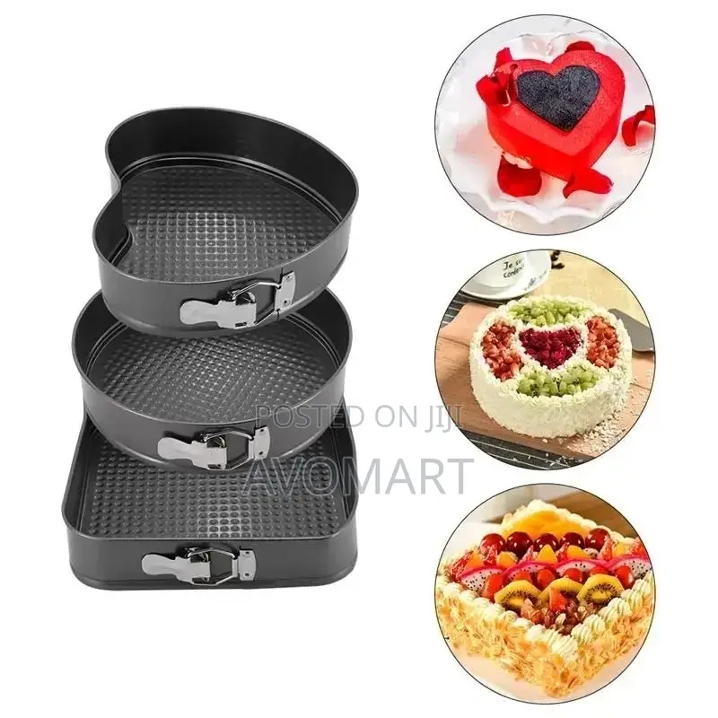 Three Set Cake Moulds