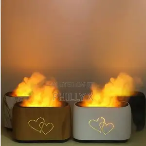 Air Humidifier With Remote Control Flame Effect