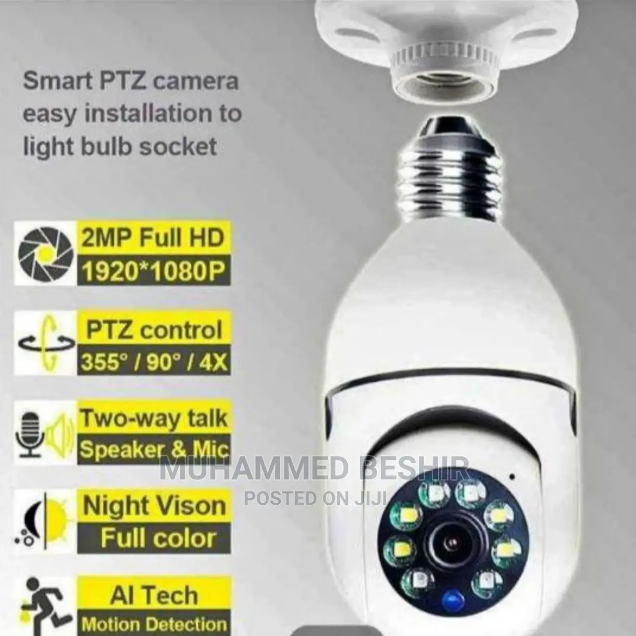 Bulb 360 Degree Security Camera