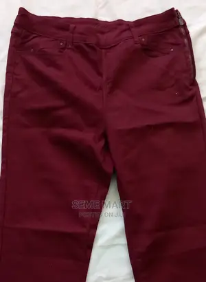 Women's Burgendy Jeans