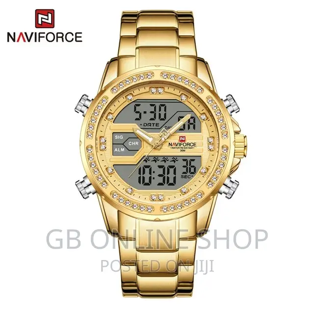 NAVIFORCE 9190 Men’S Digital Waterproof Quartz Watch