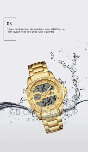 NAVIFORCE 9190 Men’S Digital Waterproof Quartz Watch