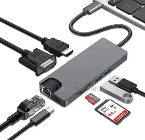 Type C to Hdmi 8 in 1 Adapter