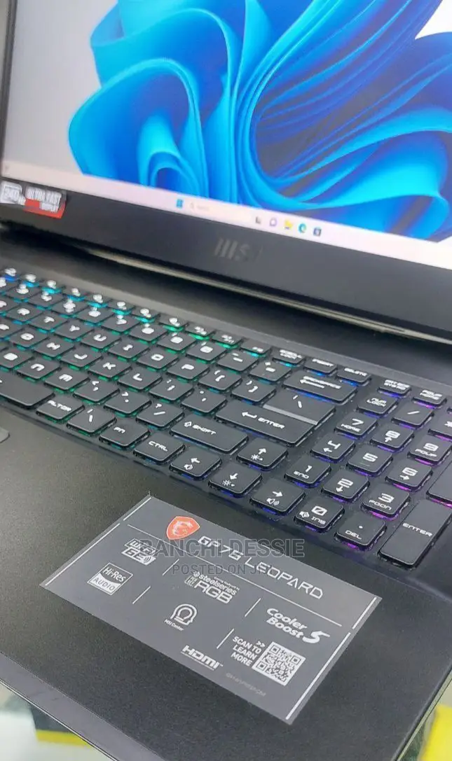 New Laptop MSI 16GB Intel Core I7 SSD 1T