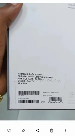 New Laptop Microsoft Surface Pro 9 8GB Intel Core I5 SSD 256GB