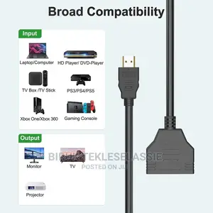 Hdmi Splitter + Extender 1 Input 2 Output Port
