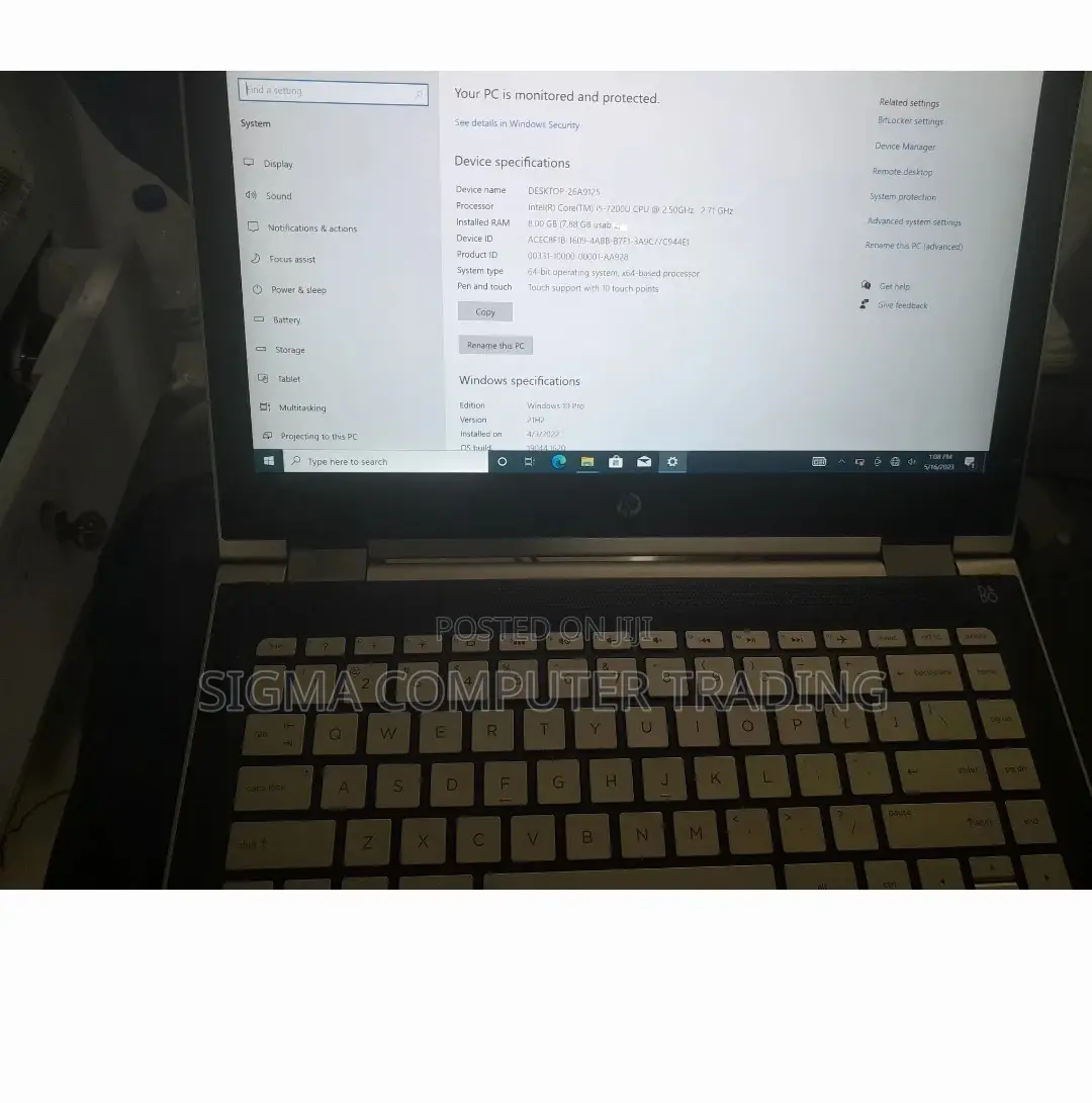 New Laptop HP Pavilion 13 X360 8GB Intel Core I5 SSD 256GB