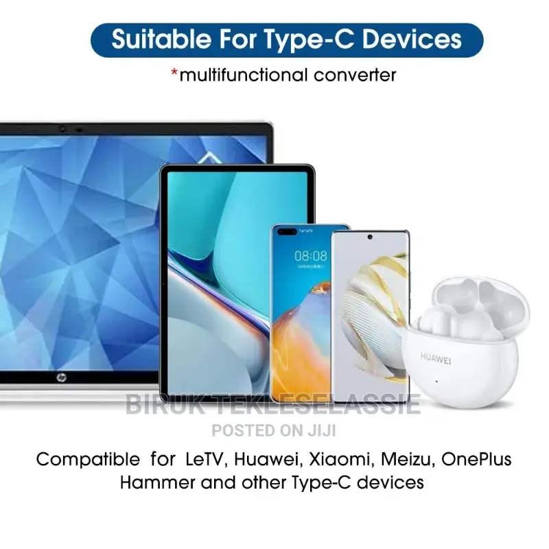 Lightning to Type C Converter Otg