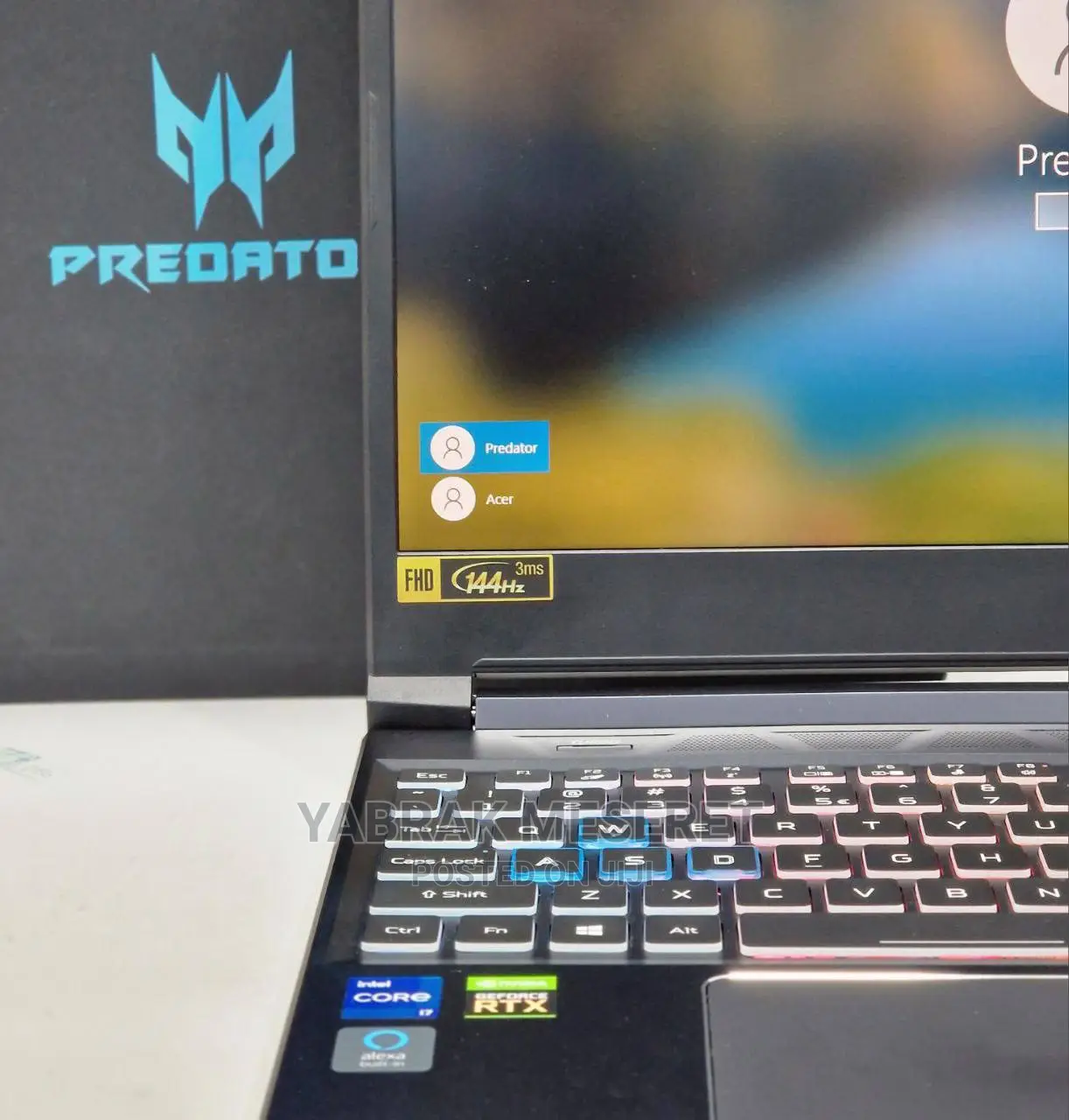 New Laptop Acer Predator Helios 300 16GB Intel Core I7 SSD 512GB
