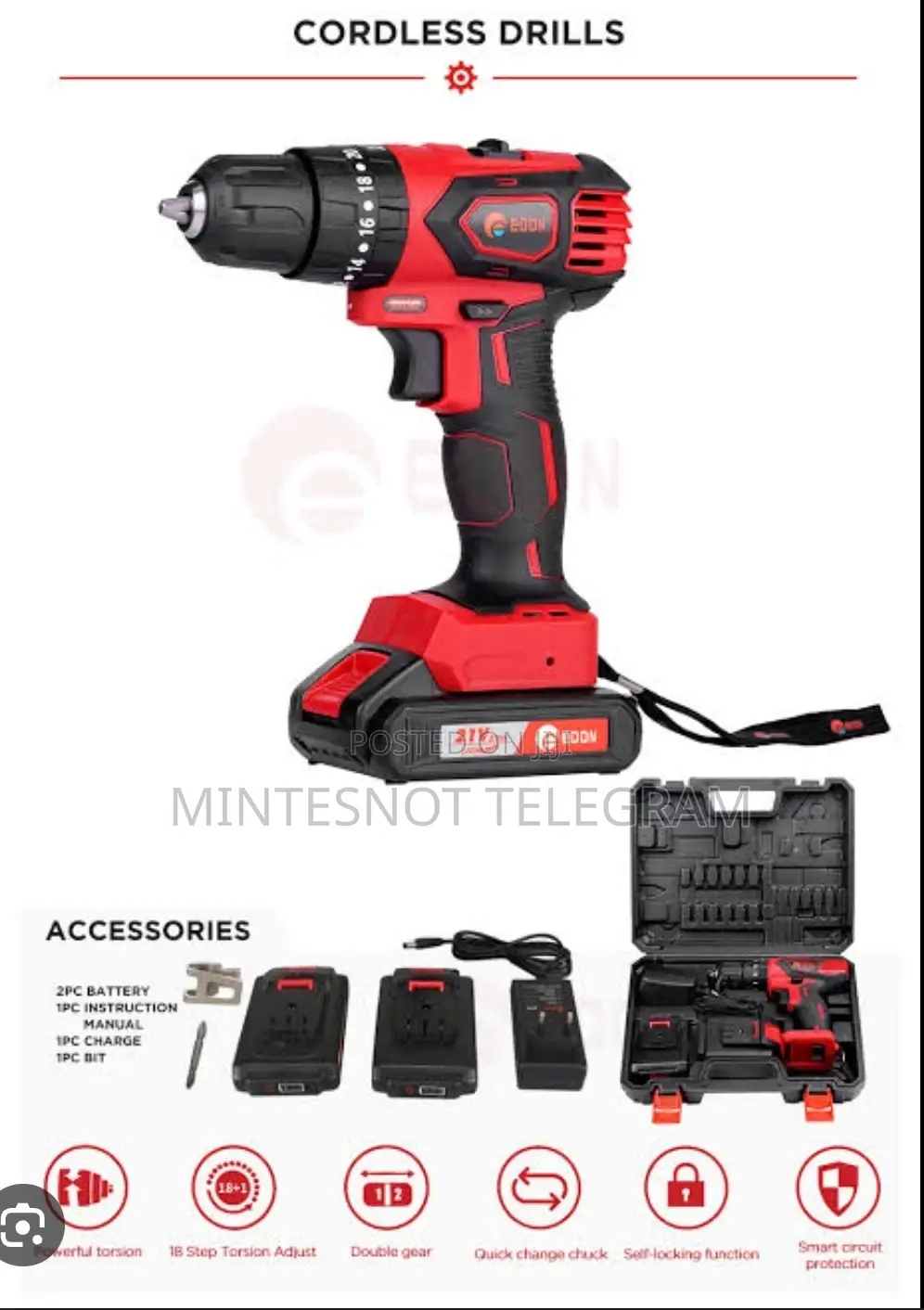 Chargeable Drill Rechargeable Drill Edon