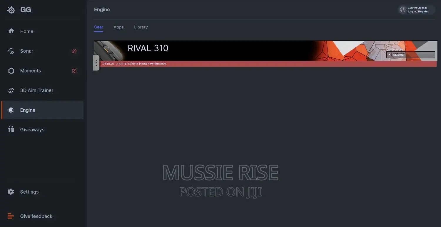 Steelseries Rival 310 Gaming Mouse