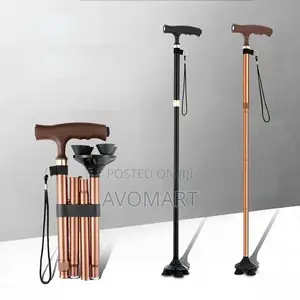 Walking Stick With LED Flashlight.