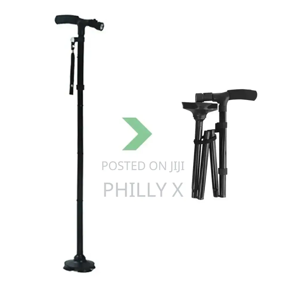 Walking Stick With LED Flashlight.