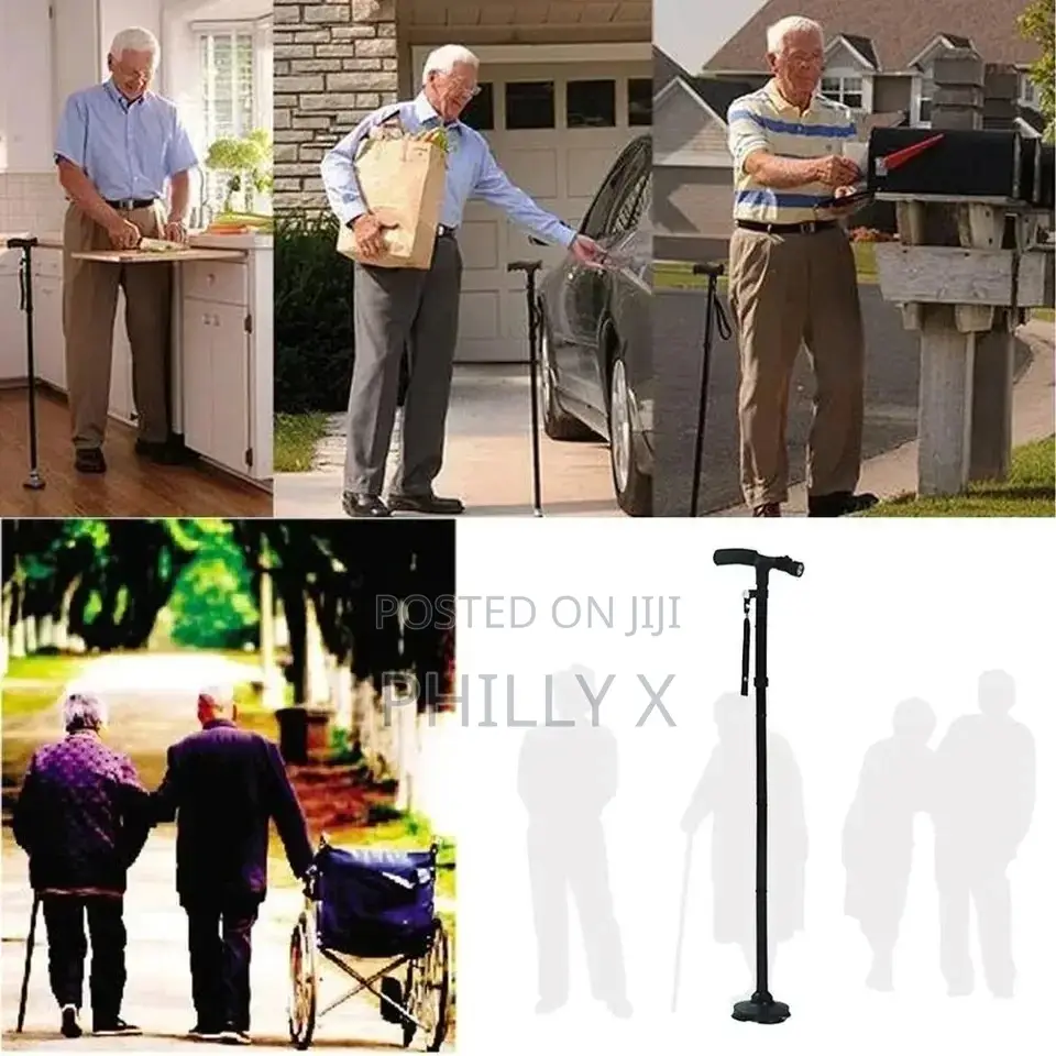 Walking Stick With LED Flashlight.