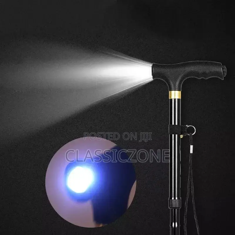 Walking Stick With LED Flashlight.