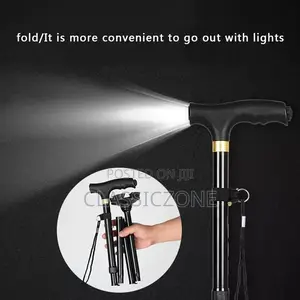 Walking Stick With LED Flashlight.