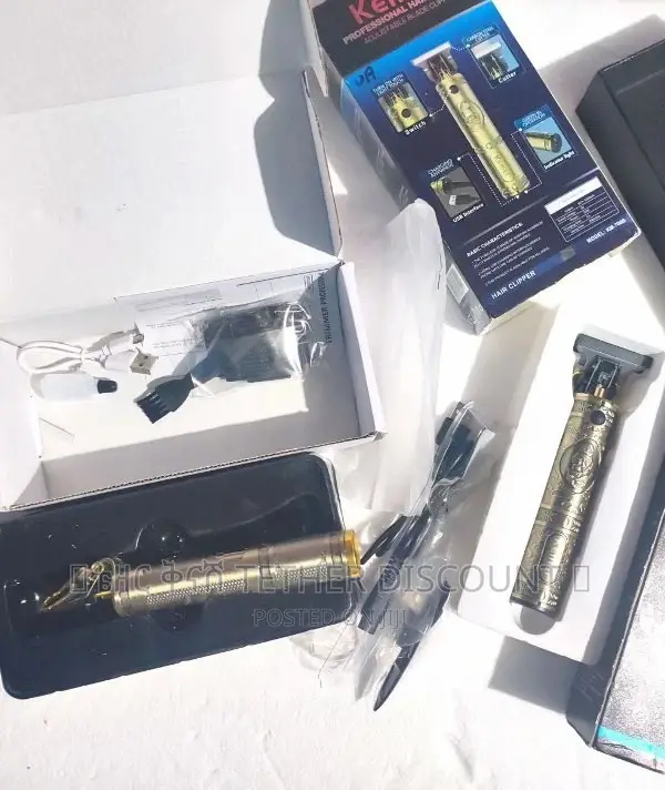 Kemei Electric Trimmer Packed ኦርጂናል የጸጉር ቅርጽ ማውጫ ማሰተካክያ ማሽን