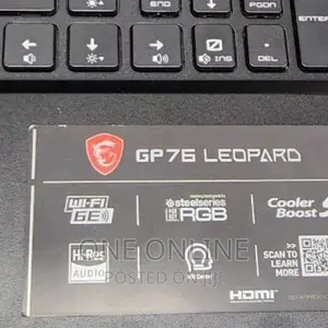 New Laptop MSI GP75 Leopard 16GB Intel Core I7 SSD 1T