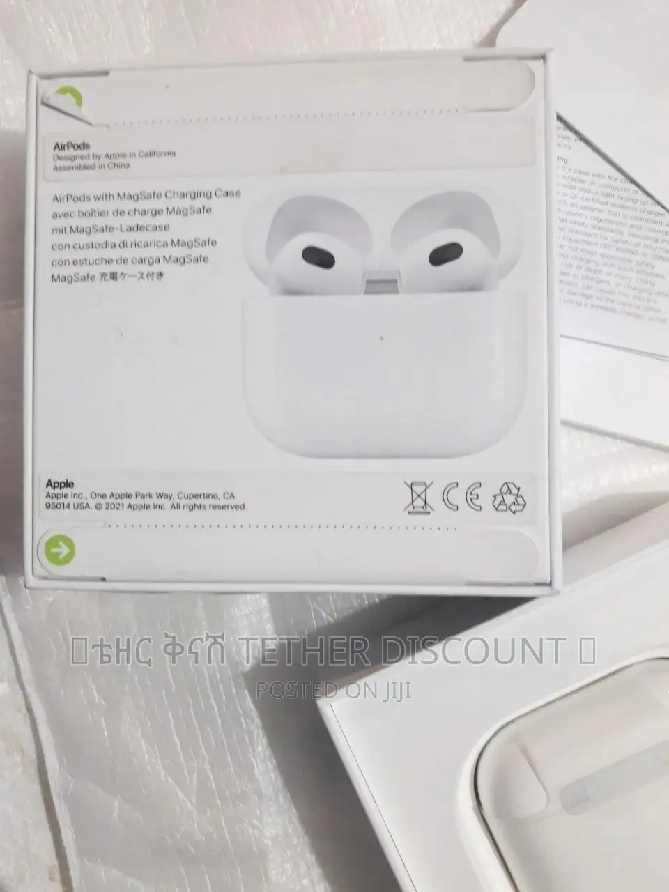 New የታሸገ ኦሪጂናል የ Apple Airpods (3rd Generation) ORIGINAL
