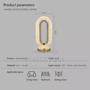 LED Crystal Table Lamp