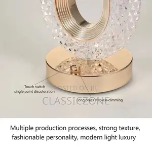 LED Crystal Table Lamp