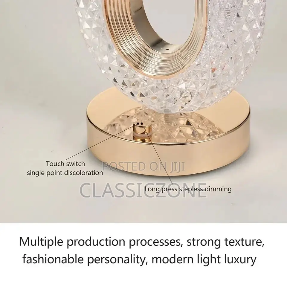 LED Crystal Table Lamp