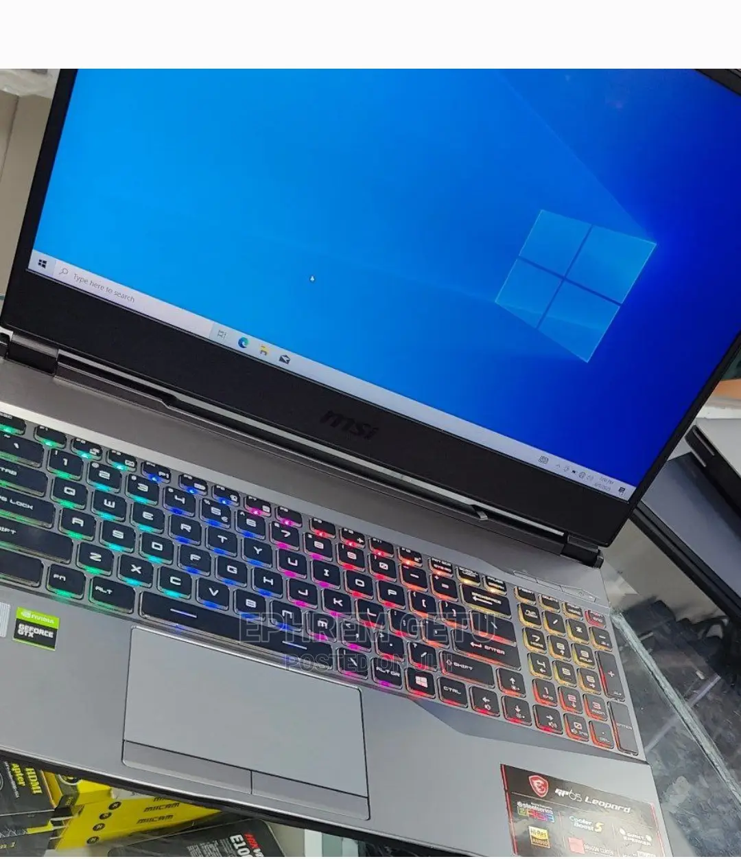 New Laptop MSI MSI Sword 15 16GB Intel Core I7 SSD 512GB