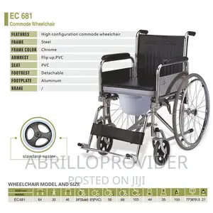 EASYCARE High Configuration Commode Wheelchair