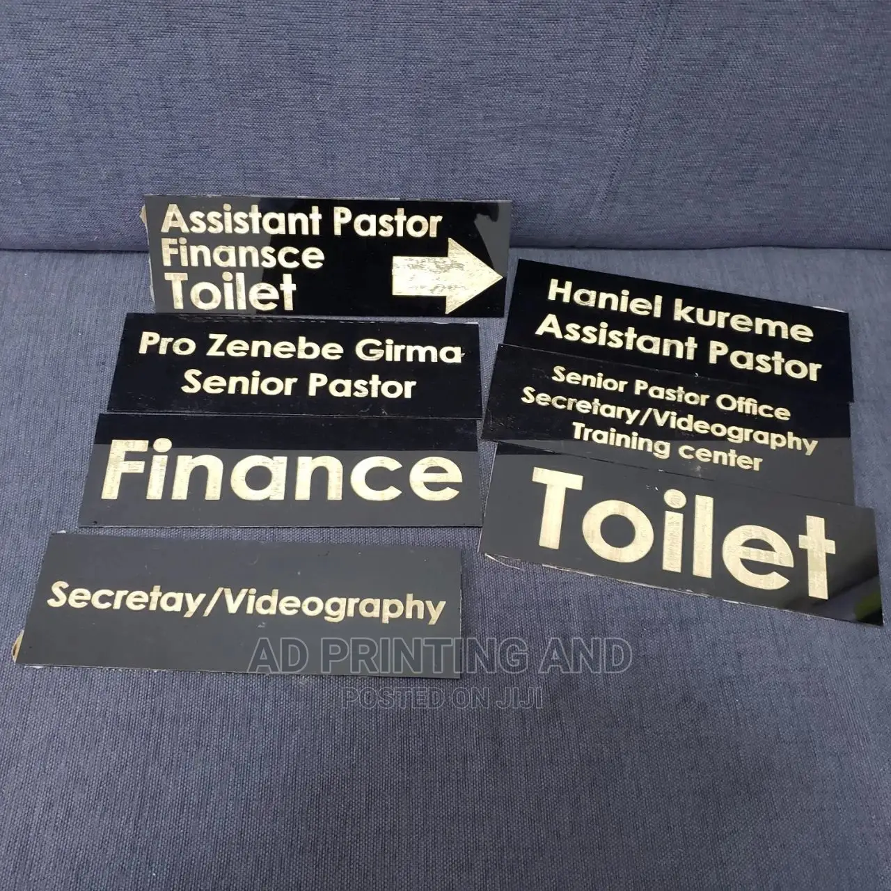 Table Sign, Door Sign