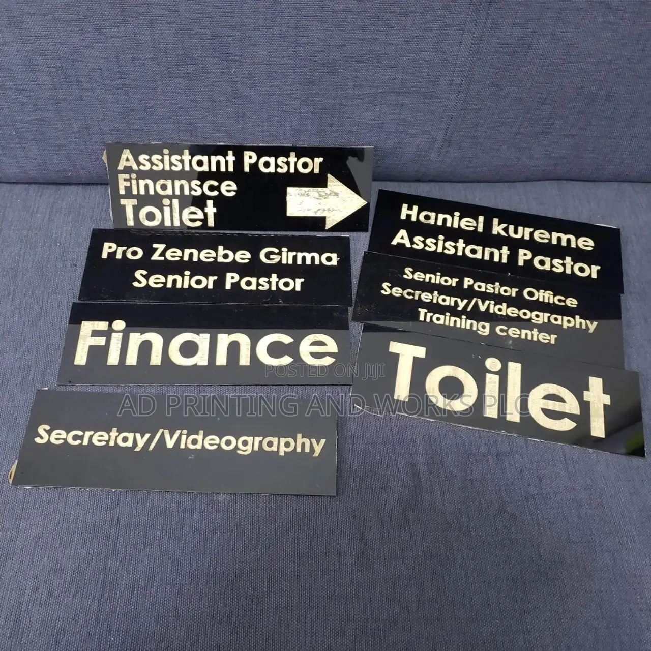 Table Sign, Door Sign