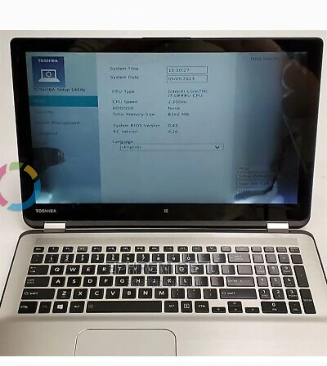 New Laptop Toshiba A30 8GB Intel Core I7 HDD 1T