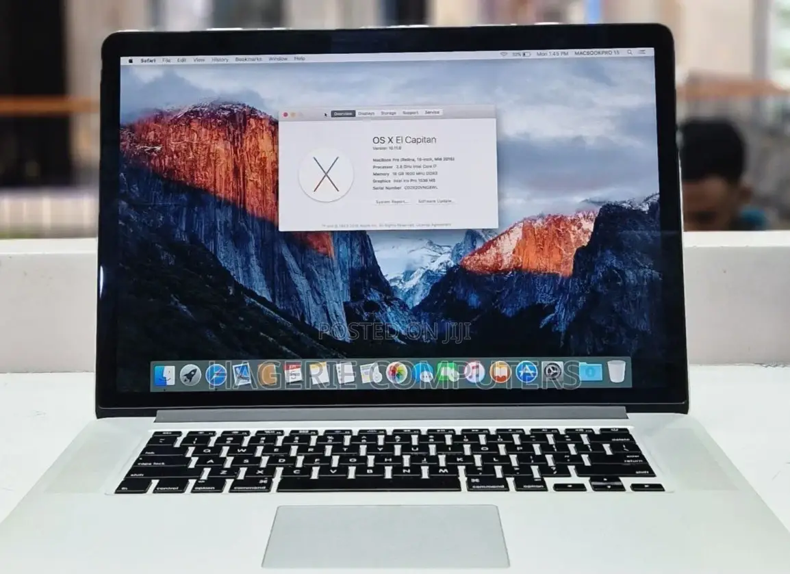 New Laptop Apple MacBook Pro 2015 16GB Intel Core I7 SSD 512GB
