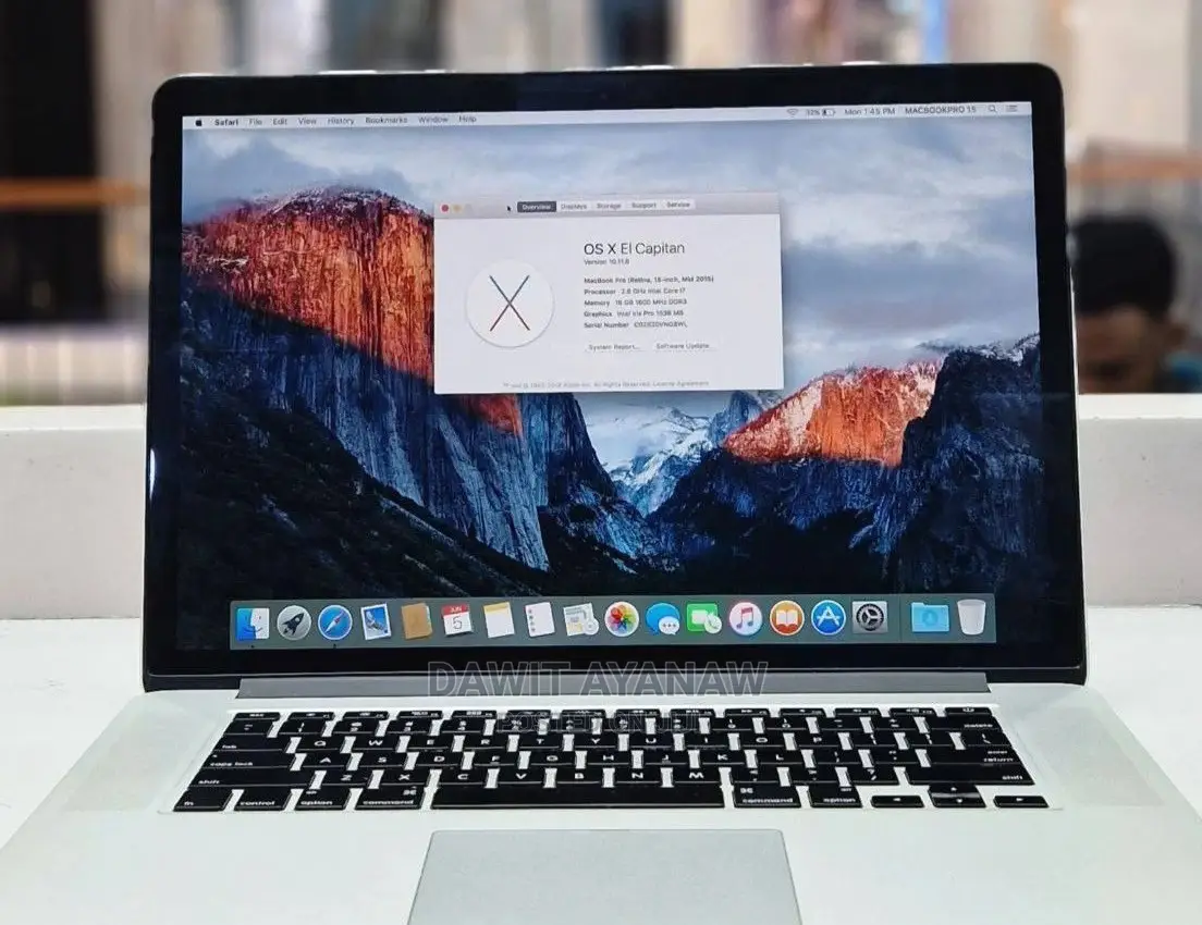 New Laptop Apple MacBook Pro 2015 16GB Intel Core I7 SSD 512GB
