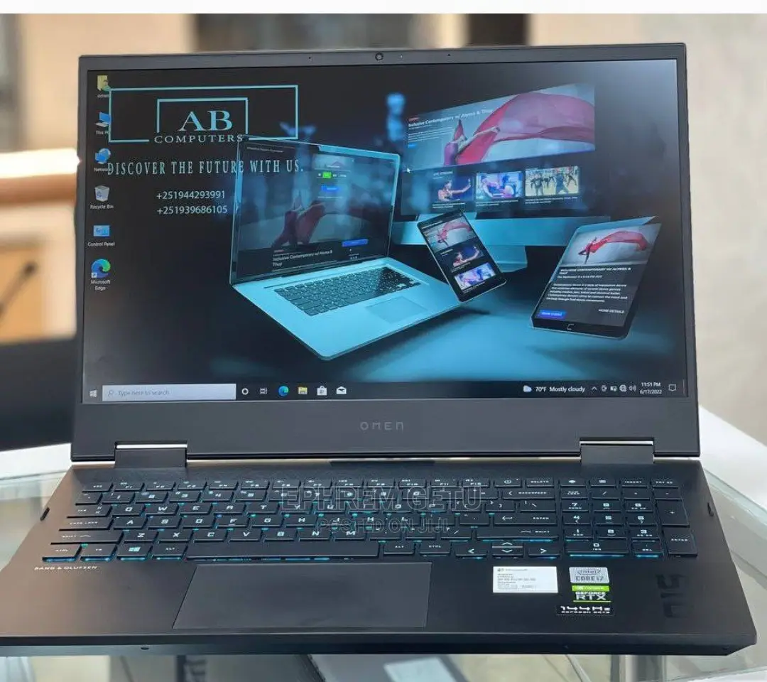 New Laptop HP Omen 15 16GB Intel Core I7 SSD 1T