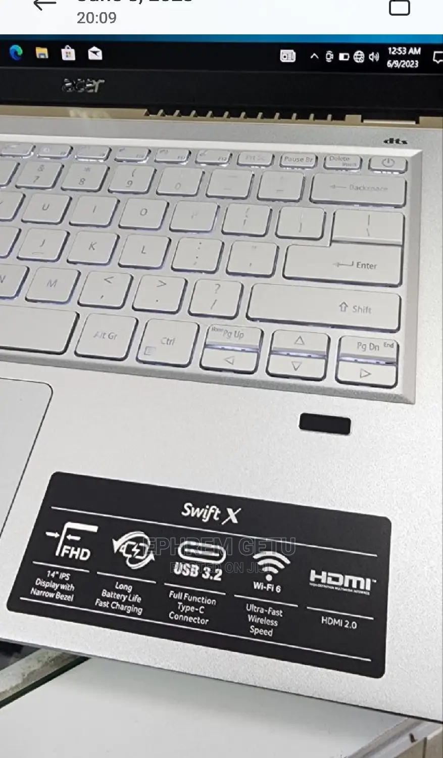 New Laptop Acer Swift 7 16GB AMD Ryzen 7 SSD 512GB