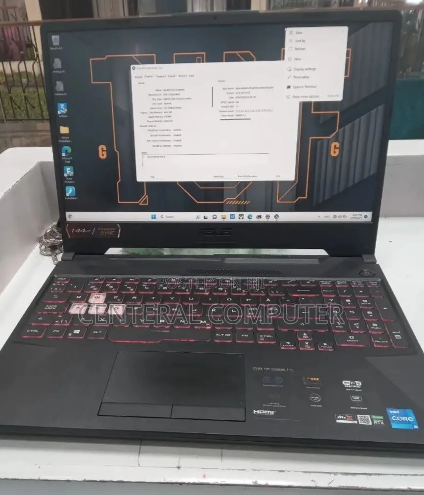 New Laptop Asus TUF Dash F15 16GB Intel Core I5 SSD 512GB