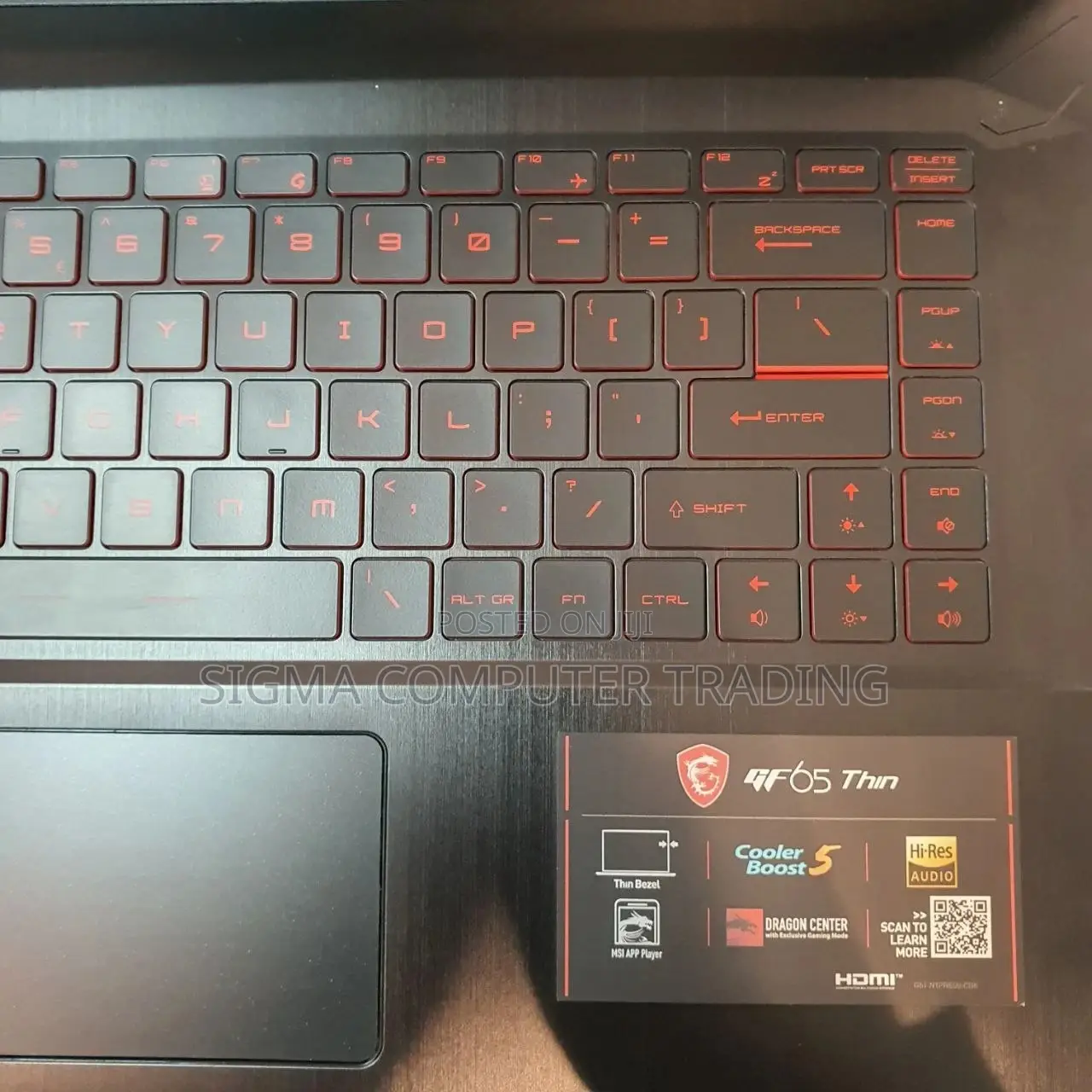 New Laptop MSI GF63 8GB Intel Core I7 SSD 512GB
