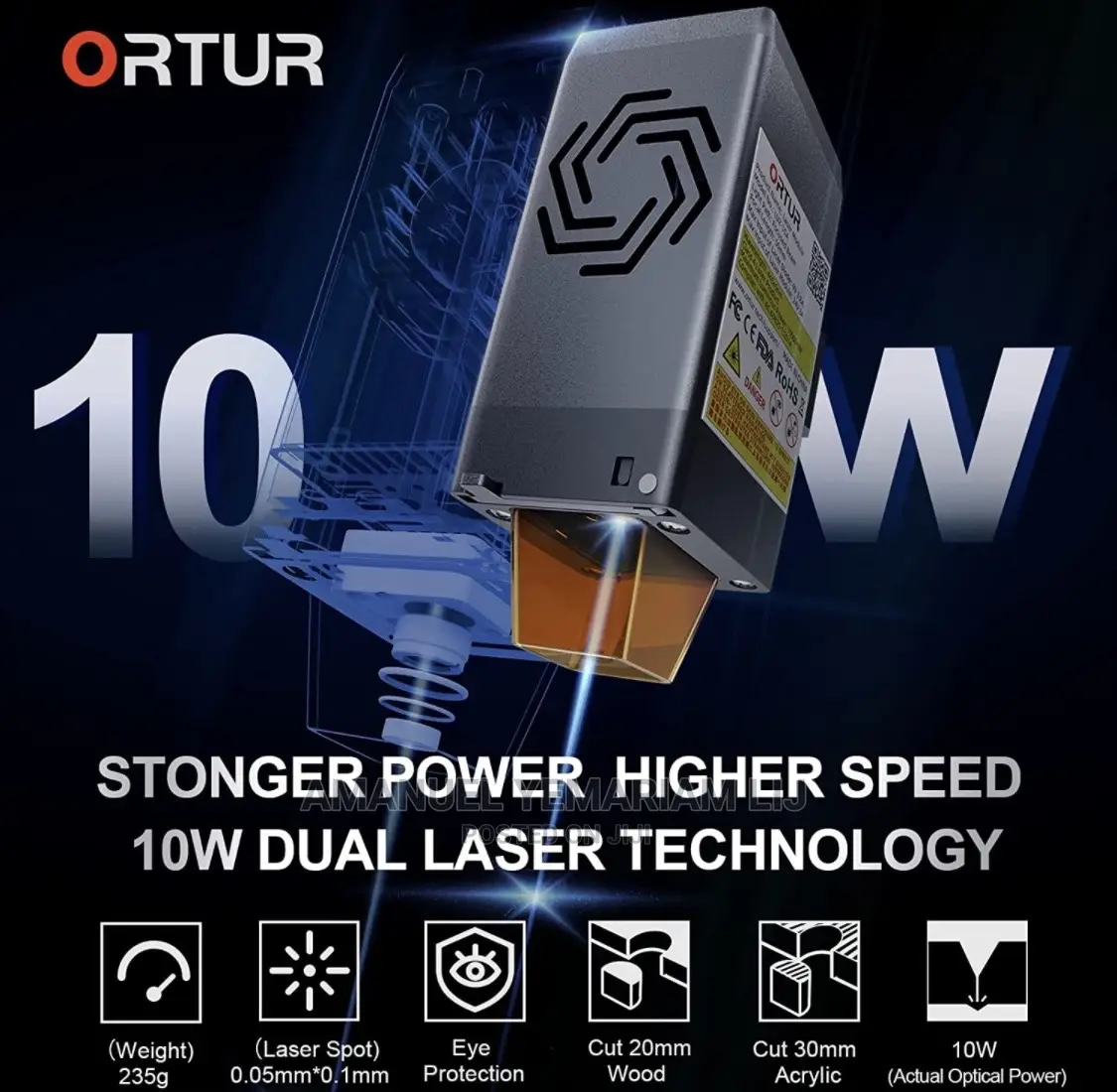 Slightly Used Ortur Laser Master 3 With Rotary Cheuk