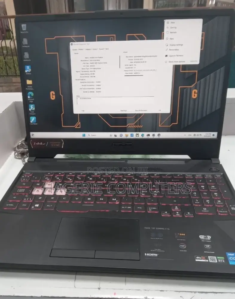 New Laptop Asus TUF Dash F15 16GB Intel Core I5 SSD 512GB